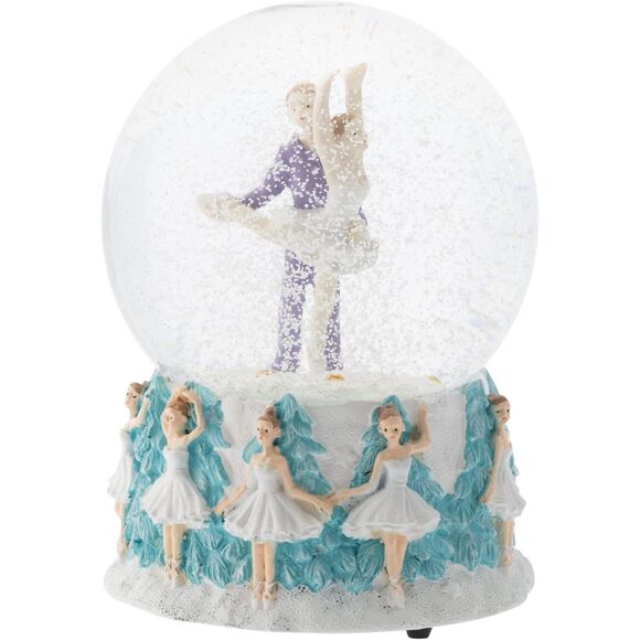 Elanze Designs Prince and Clara Dancing Musical Glitter Water Snow Globe - Picture 1 of 6